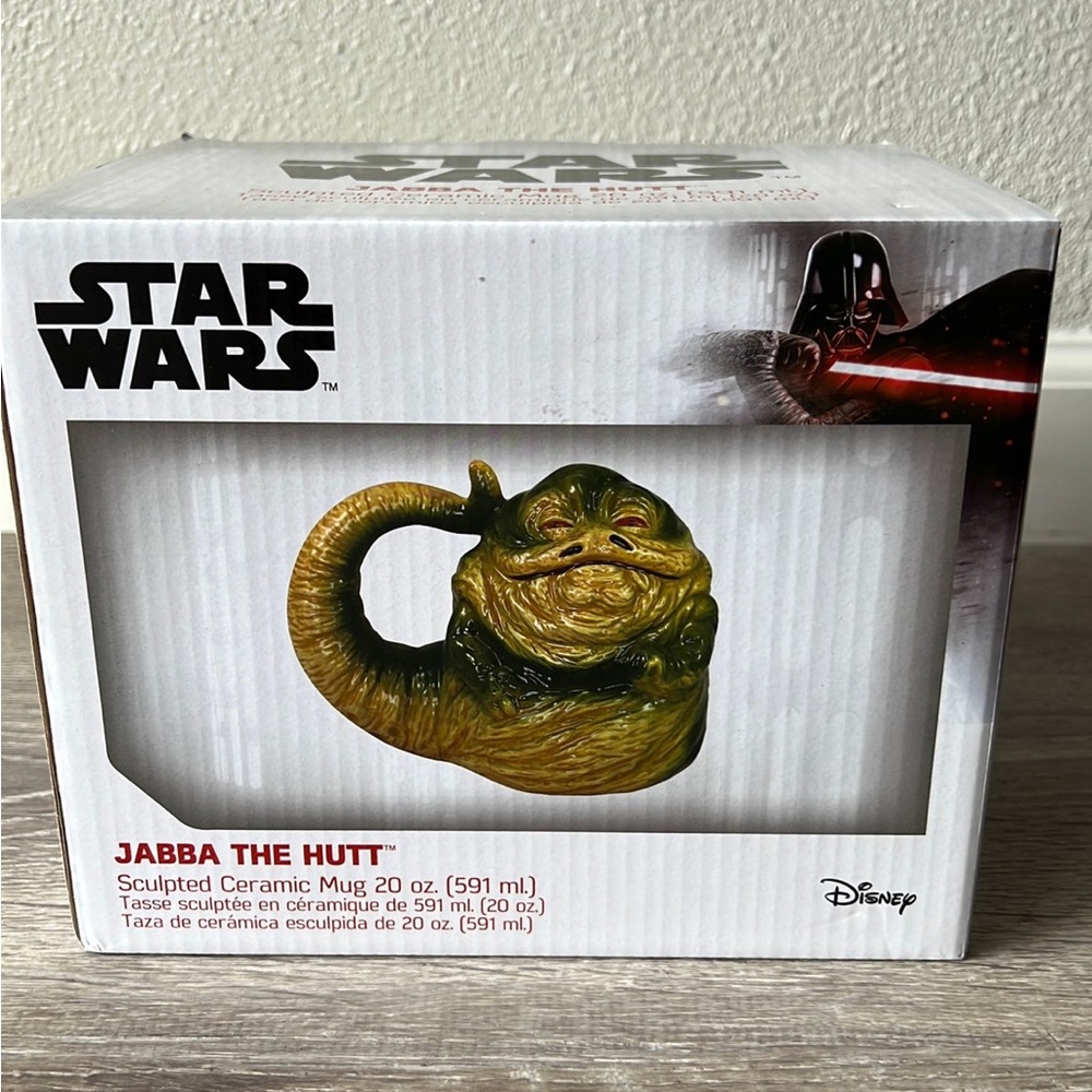 Star Wars Jabba The Hutt Shaped Ceramic Soup Coffee Mug Cup, 20 Ounce - Picture 2 of 9